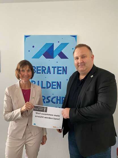 Thomas Otto und Beatrice Zeiger mit ihrem Aktionsaufruf.