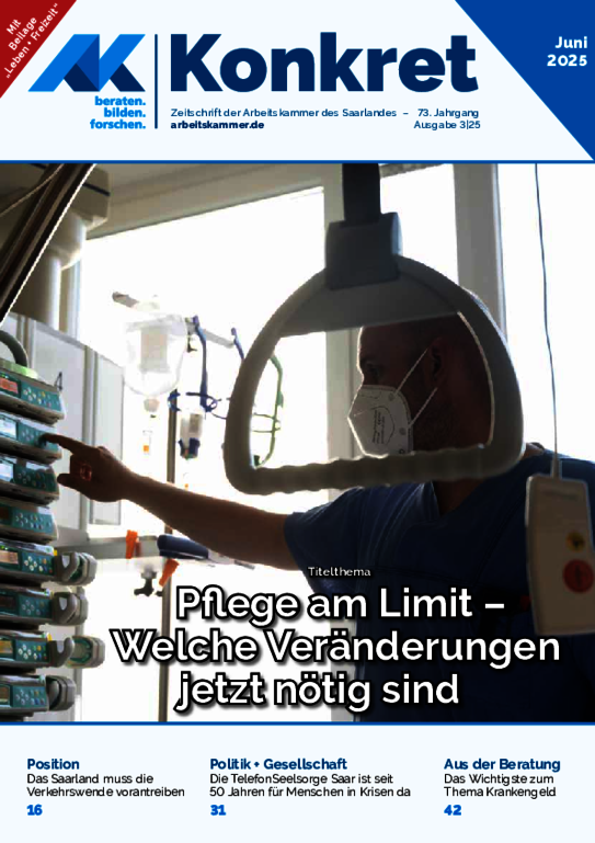 Pflege am Limit - Welche Veränderungen jetzt nötig sind - Heft 3, Juni 2025