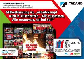 Mitbestimmung Plakat Tadano