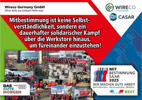 Mitbestimmung Plakat Wireco Casar