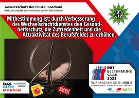 Mitbestimmung Plakat Polizei Saarland