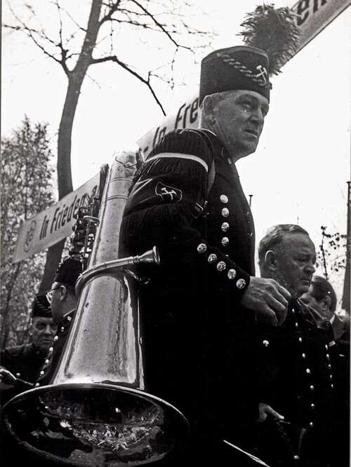 Mitglieder einer saarländischen Bergkapelle Mitglieder einer saarländischen Bergkapelle