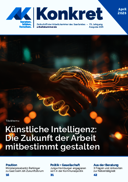 Künstliche Intelligenz: Die Zukunft der Arbeit mitbestimmt gestalten - Heft 2, April 2025