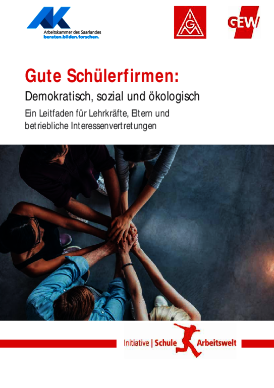 Leitfaden "Gute Schülerfirmen" Leitfaden "Gute Schülerfirmen" -