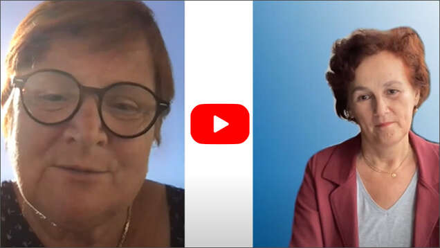 Foto: Videovorschaubild, Elke Ferner im Gespräch mit Gertrud Schmidt