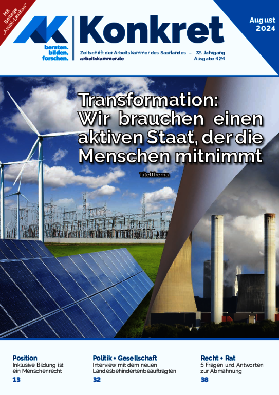 Transformation. Wir brauchen einen aktiven Staat, der die Menschen mitnimmt - Heft 4, August 2024