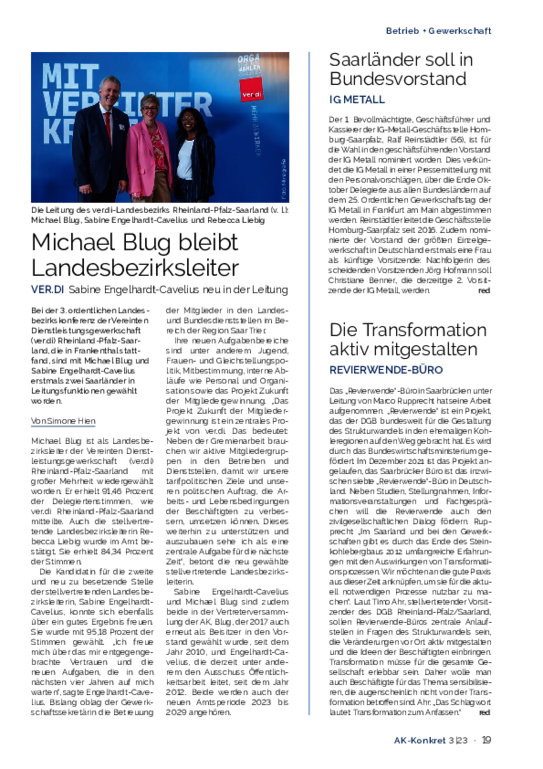 Die Transformation aktiv mitgestalten - Das "Revierwende"-Büro in Saarbrücken hat seine Arbeit aufgenommen