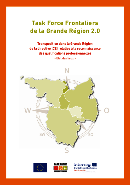 Transposition dans la Grande Région de la directive (CE) relative à la reconnaissance des qualifications professionnelles  - (11/2018)
