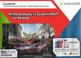 Saarstahl Plakat Mitbestimmungsmesse