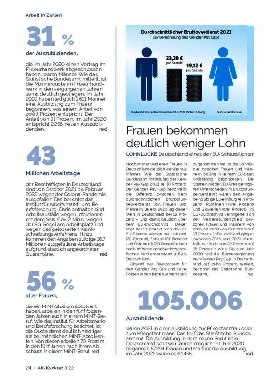 Arbeit in Zahlen Arbeit in Zahlen - Heft 3, Juni 2022