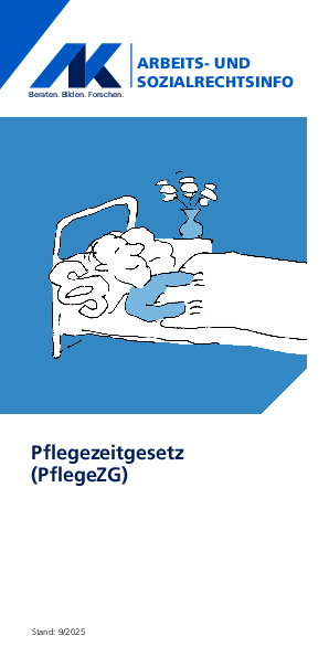 Pflegezeitgesetz Pflegezeitgesetz - Arbeits- und Sozialrechts-Info, 09/2025 (barrierefreie PDF)
