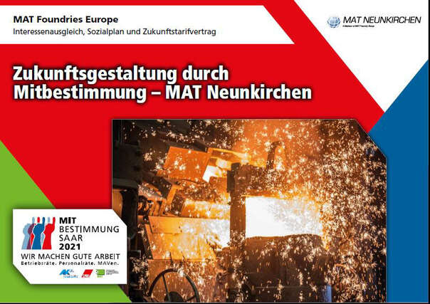 Ausstellerplakat Mat Foundries Europe: Interessensausgleich, Sozialplan und Zukunftstarifvertrag