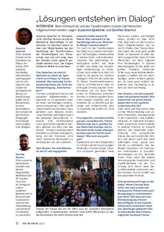 "Lösungen entstehen im Dialog" - Heft 2, April 2022