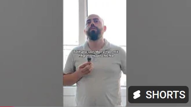 Videovorschaubild mit Azdam Sheikh-Nabo, Interkulturelles Kompetenzzentrum VK