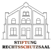 Logo, Schriftzug "Stiftung Rechtsschutzsaal"