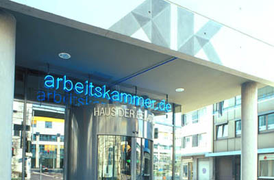 Eingang Haus der Beratung der Arbeitskammer